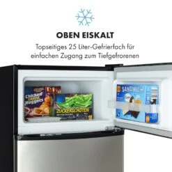 Big Daddy Cool Kühl-Gefrierkombination 61/25 Liter 2 Ebenen Edelstahl 17 Big Daddy Cool Kühl-Gefrierkombination 61/25 Liter 2 Ebenen Edelstahl -Küche Zu Hause 10034005 de 0006 logo