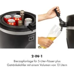 Tap2Go Mobile 2-in1 Bierzapfanlage Mit Getränkekühler 5l/13l Schwarz 11 Tap2Go Mobile 2-in1 Bierzapfanlage Mit Getränkekühler 5l/13l Schwarz -Küche Zu Hause 10034006 de 0003 logo
