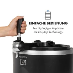 Tap2Go Mobile 2-in1 Bierzapfanlage Mit Getränkekühler 5l/13l Schwarz 15 Tap2Go Mobile 2-in1 Bierzapfanlage Mit Getränkekühler 5l/13l Schwarz -Küche Zu Hause 10034006 de 0007 logo