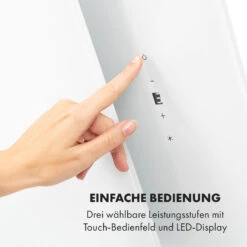 Helena 90 Dunstabzugshaube 595 M³/h LED-Display Weiß -Küche Zu Hause 10034103 de 0004 logo