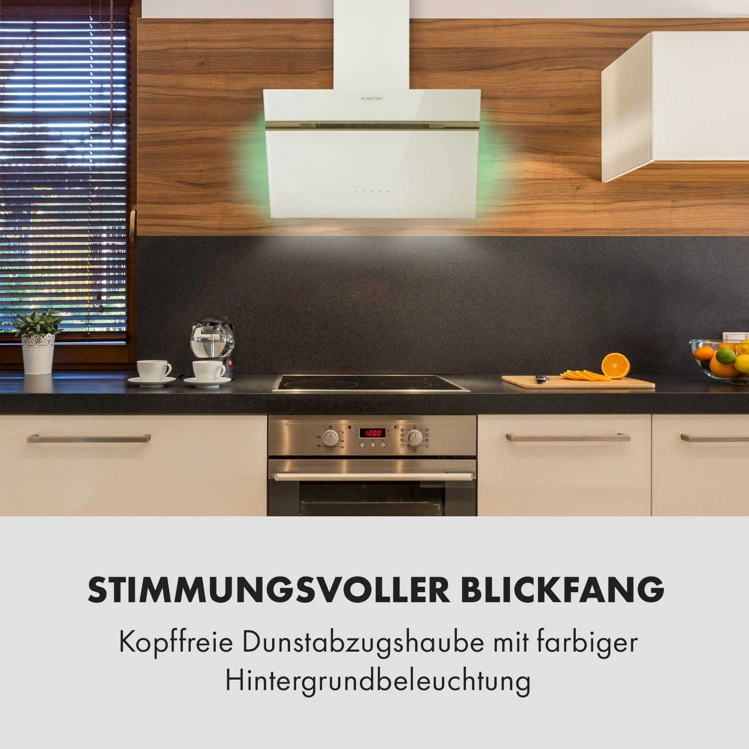 Alina Dunstabzugshaube 600 M³/h LED-Display Ambientelicht Glasfront 2 Alina Dunstabzugshaube 600 M³/h LED-Display Ambientelicht Glasfront – Bild 2