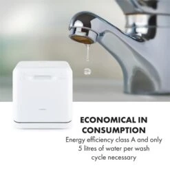 Aquatica Geschirrspüler Freistehend Installationsfrei 2 Gedecke 860W 19 Aquatica Geschirrspüler Freistehend Installationsfrei 2 Gedecke 860W -Küche Zu Hause 10034126 yy 0009 logo Klarstein Aquatica Geschirrspueler weiss