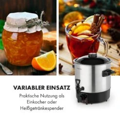 Biggie Eco Einkochautomat & Getränkespender 1000W 30-100°C Zapfhahn 9l -Küche Zu Hause 10034147 de 0005 logo