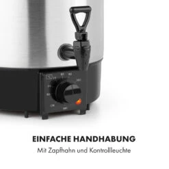 Biggie Eco Einkochautomat & Getränkespender 1000W 30-100°C Zapfhahn 9l -Küche Zu Hause 10034147 de 0006 logo