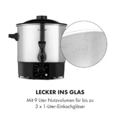 Biggie Eco Einkochautomat & Getränkespender 1000W 30-100°C Zapfhahn 9l -Küche Zu Hause 10034147 de 0007 logo