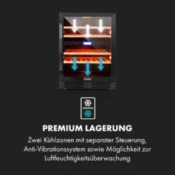 Vinovilla 43 Built-In Duo Onyx Weinkühlschrank 129l 43 Fl. 2 Zonen 14 Vinovilla 43 Built-In Duo Onyx Weinkühlschrank 129l 43 Fl. 2 Zonen -Küche Zu Hause 10034155 de 0006 logo