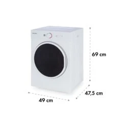 Jet Set Mini-Wäschetrockner Ablufttrockner 1020W EEK C 3kg 50cm Weiß -Küche Zu Hause 10034158 yy 0008 logo Klarstein Jet Set Waeschetrockner weiss