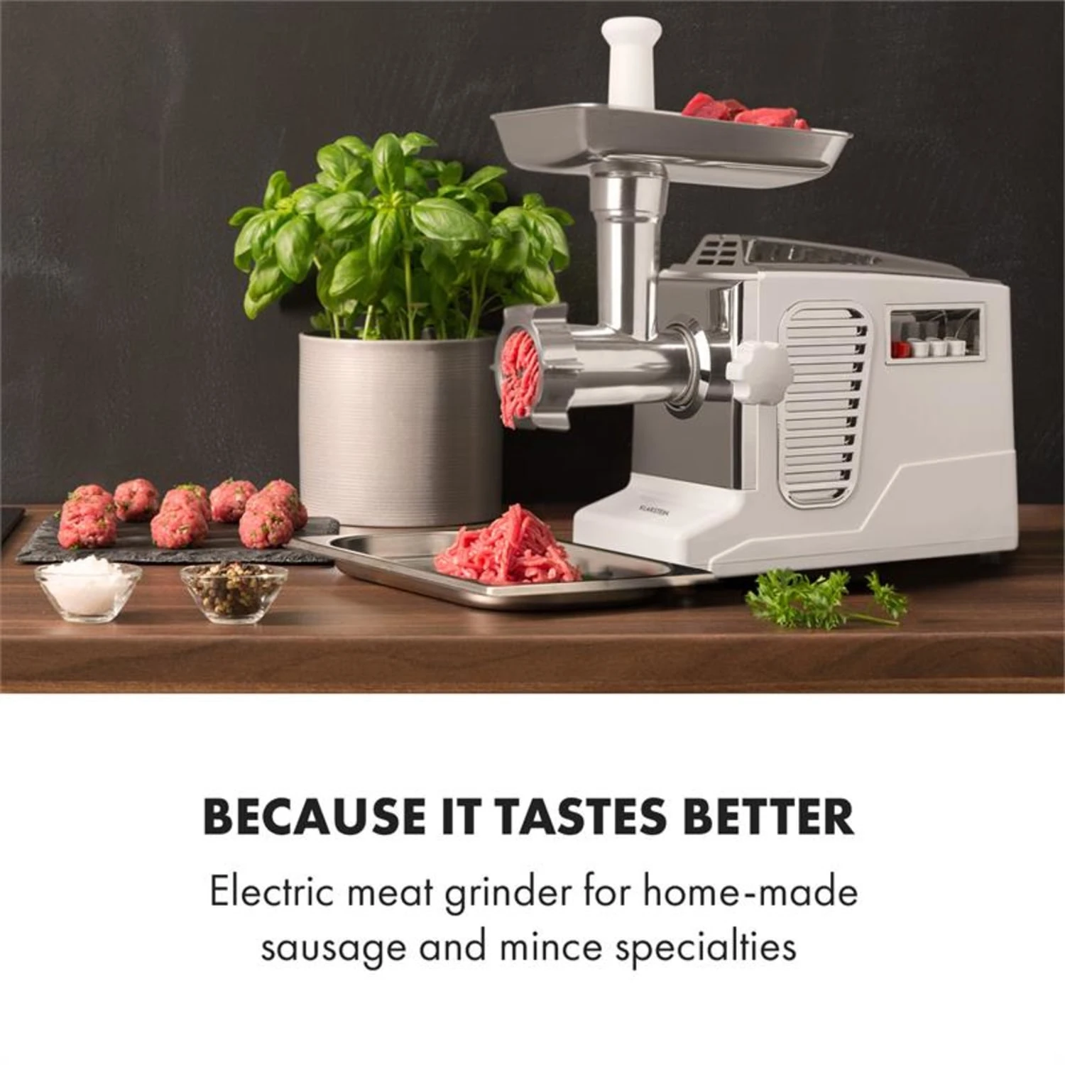 Kraftprotz Elektrischer Fleischwolf 700 W Kupfermotor Edelstahl 2 Kraftprotz Elektrischer Fleischwolf 700 W Kupfermotor Edelstahl – Bild 2
