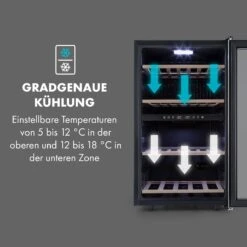 Vinamour 45 DuoWeinkühlschrank 2 Zonen 118 Ltr / 45 Fl 5-18 °C 14 Vinamour 45 DuoWeinkühlschrank 2 Zonen 118 Ltr / 45 Fl 5-18 °C -Küche Zu Hause 10034216 de 0005 logo