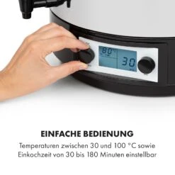KonfiStar 40 Digital Einkocher Getränkespender 2500W 40L 100°C 180min 13 KonfiStar 40 Digital Einkocher Getränkespender 2500W 40L 100°C 180min -Küche Zu Hause 10034239 de 0004 logo