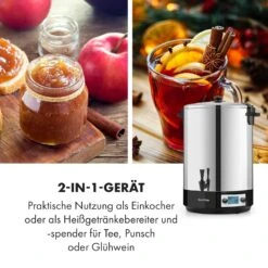 KonfiStar 40 Digital Einkocher Getränkespender 2500W 40L 100°C 180min 16 KonfiStar 40 Digital Einkocher Getränkespender 2500W 40L 100°C 180min -Küche Zu Hause 10034239 de 0007 logo