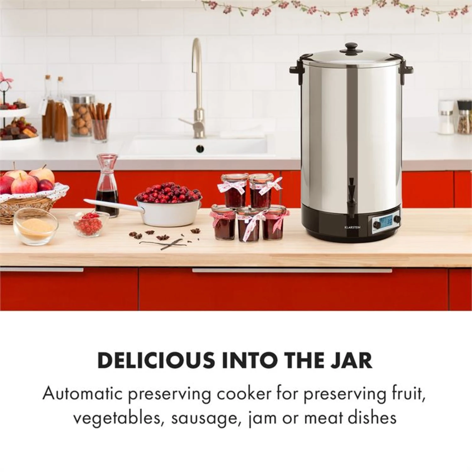 KonfiStar 60 Digital Einkocher Getränkespender 2500W 60L 100°C 180min 2 KonfiStar 60 Digital Einkocher Getränkespender 2500W 60L 100°C 180min – Bild 2