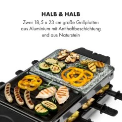 Sirloin Raclette 1500W Aluminium / Stein 8 Personen Kontroll-LED -Küche Zu Hause 10034275 de 0004 logo