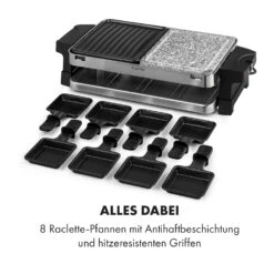 Sirloin Raclette 1500W Aluminium / Stein 8 Personen Kontroll-LED -Küche Zu Hause 10034275 de 0006 logo