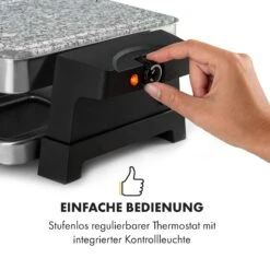 Sirloin Raclette 1500W Aluminium / Stein 8 Personen Kontroll-LED -Küche Zu Hause 10034275 de 0007 logo