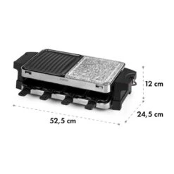 Sirloin Raclette 1500W Aluminium / Stein 8 Personen Kontroll-LED -Küche Zu Hause 10034275 yy 0008 logo Klarstein Sirloin Raclette 1500W