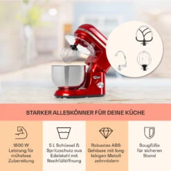Bella Elegance Küchenmaschine 2000 W 2,7 PS 5,2 Ltr Edelstahl BPA-frei -Küche Zu Hause 10034364 de 0003 usp