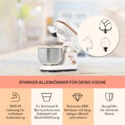Bella Elegance Küchenmaschine 2000W/2,7PS/5,2 Ltr Edelstahl BPA-frei -Küche Zu Hause 10034365 de 0003 usp