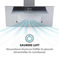 Athena 90 Dunstabzugshaube 90cm 300m³/h 69W Edelstahl 14 Athena 90 Dunstabzugshaube 90cm 300m³/h 69W Edelstahl -Küche Zu Hause 10034395 de 0004 logo