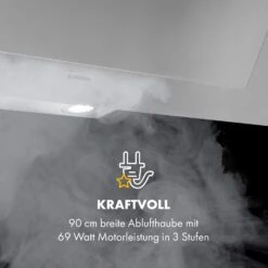 Athena 90 Dunstabzugshaube 90cm 300m³/h 69W Edelstahl 18 Athena 90 Dunstabzugshaube 90cm 300m³/h 69W Edelstahl -Küche Zu Hause 10034395 de 0008 logo