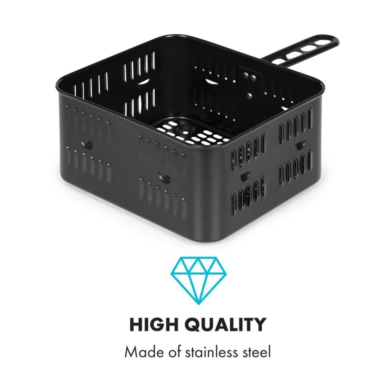 AeroVital Cube Chef Heißluftfritteuse Frittierkorb Zubehör Edelstahl 4 AeroVital Cube Chef Heißluftfritteuse Frittierkorb Zubehör Edelstahl – Bild 4