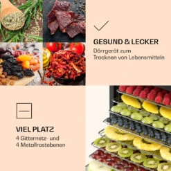 Mega Jerky Dörrautomat 650W 35-80°C LC-Touch-Display Timer 8 Ebenen -Küche Zu Hause 10034439 de 0004 logo