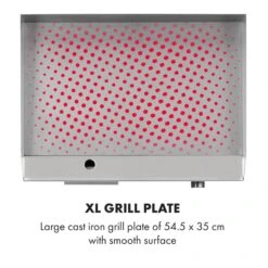 Grillmeile 3000G Elektrogrill 3000W Grillplatte 54,5x35cm Glatt -Küche Zu Hause 10034447 yy 0004 logo Klarstein Grillmeile 3000G Pro Elektrogrill glatt