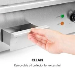 Grillmeile 3000G Elektrogrill 3000W Grillplatte 54,5x35cm Glatt -Küche Zu Hause 10034447 yy 0007 logo Klarstein Grillmeile 3000G Pro Elektrogrill glatt