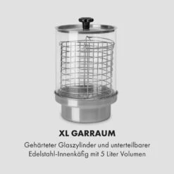 Wurstfabrik Pro 550 Hot Dog Maker 550W 2 Spieße 5L 30-100°C Edelstahl -Küche Zu Hause 10034453 de 0004 logo