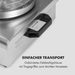 Wurstfabrik 600 Hot Dog Maker 600W 3 Spieße 5L 30-100°C Glas Edelstahl -Küche Zu Hause 10034454 de 0007 logo