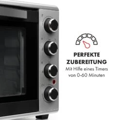 Masterchef 45 Mini-Backofen 45l 2000W 100-230 °C Timer Silber -Küche Zu Hause 10034497 de 0005 logo