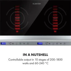 Cucinata Induktionskochfeld 3100W 10 Leistungsstufen 200-1300W -Küche Zu Hause 10034503 yy 0004 logo Klarstein Cucinata Induktionskochfeld 3100 W