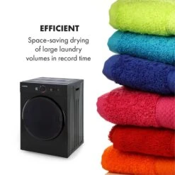 Jet Set Mini-Wäschetrockner Ablufttrockner 1020W EEK C 3kg 50cm -Küche Zu Hause 10034512 yy 0005 logo Klarstein Jet Set Waeschetrockner schwarz