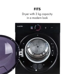 Jet Set Mini-Wäschetrockner Ablufttrockner 1020W EEK C 3kg 50cm -Küche Zu Hause 10034512 yy 0006 logo Klarstein Jet Set Waeschetrockner schwarz