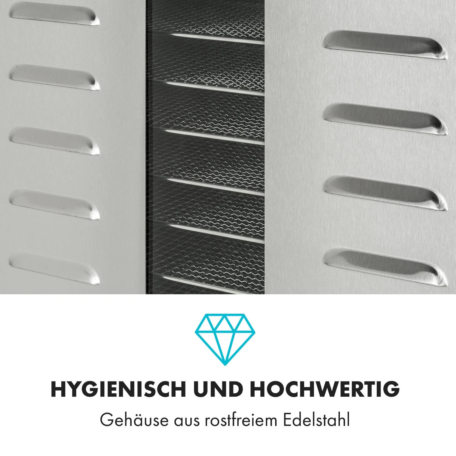 Master Jerky 550 Dörrautomat 2400W 40-90 °C 24h-Timer Edelstahl Silber 7 Master Jerky 550 Dörrautomat 2400W 40-90 °C 24h-Timer Edelstahl Silber – Bild 7