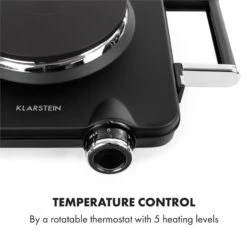 Cookorama Doppelkochplatte 1900-2250 W 150/180 Mm Ø 5 Stufen Schwarz 11 Cookorama Doppelkochplatte 1900-2250 W 150/180 Mm Ø 5 Stufen Schwarz -Küche Zu Hause 10034573 yy 0005 logo Klarstein Cookorama Doppelkochplatte schwarz