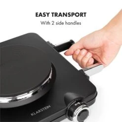 Cookorama Doppelkochplatte 1900-2250 W 150/180 Mm Ø 5 Stufen Schwarz 12 Cookorama Doppelkochplatte 1900-2250 W 150/180 Mm Ø 5 Stufen Schwarz -Küche Zu Hause 10034573 yy 0006 logo Klarstein Cookorama Doppelkochplatte schwarz