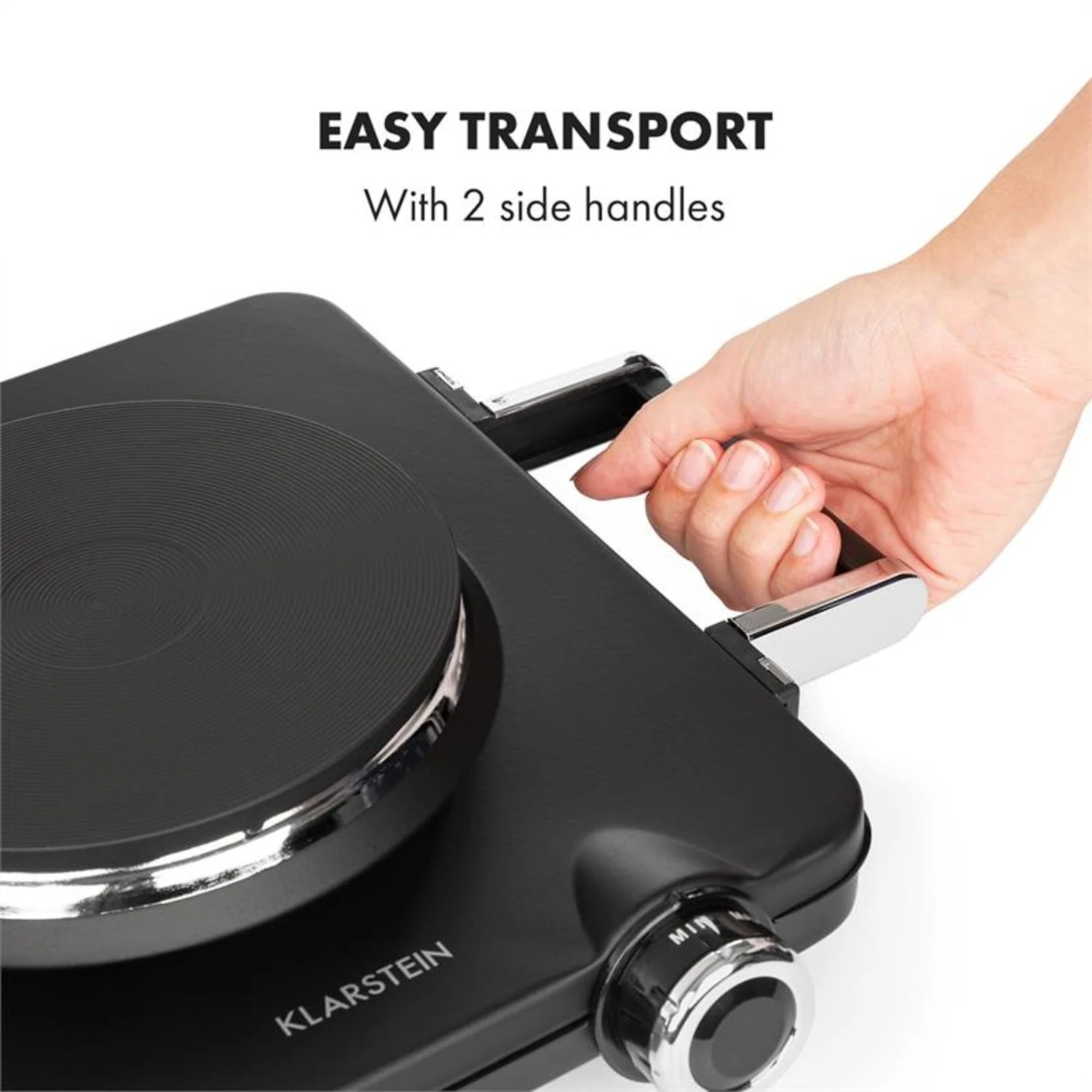 Cookorama Doppelkochplatte 1900-2250 W 150/180 Mm Ø 5 Stufen Schwarz 6 Cookorama Doppelkochplatte 1900-2250 W 150/180 Mm Ø 5 Stufen Schwarz – Bild 6