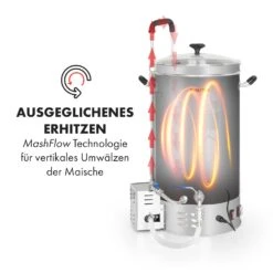 Brauheld Pro Maischekessel 2500W 30L 30-100°C Umwälzpumpe Edelstahl -Küche Zu Hause 10034586 de 0004 logo