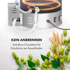 Brauheld Pro Maischekessel 2500W 30L 30-100°C Umwälzpumpe Edelstahl -Küche Zu Hause 10034586 de 0005 logo