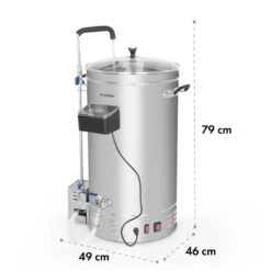 Brauheld Pro Maischekessel 3300W 45L 30-100°C Umwälzpumpe Edelstahl -Küche Zu Hause 10034588 yy 0009 logo Klarstein Brauheld Pro Maischekessel 45 Liter