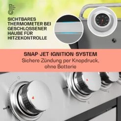 Tomahawk Gasgrill 4x3,6 KW + 2,7 KW Brenner 66x43,5 Cm Grill Edelstahl 11 Tomahawk Gasgrill 4x3,6 KW + 2,7 KW Brenner 66x43,5 Cm Grill Edelstahl -Küche Zu Hause 10034710 de 0004 usp