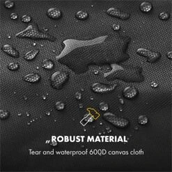 Tomahawk Wetterschutzhaube 600D Canvas 30/70% PE/PVC Schwarz -Küche Zu Hause 10034713 yy 0003 logo Klarstein Tomahawk Wetterschutzhaube 140cm