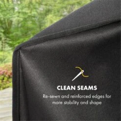 Tomahawk Wetterschutzhaube 600D Canvas 30/70% PE/PVC Schwarz -Küche Zu Hause 10034713 yy 0004 logo Klarstein Tomahawk Wetterschutzhaube 140cm