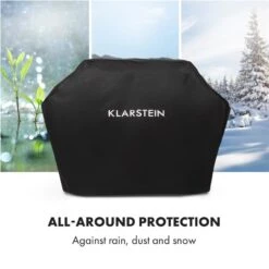 Tomahawk Wetterschutzhaube 600D Canvas 30/70% PE/PVC Schwarz -Küche Zu Hause 10034713 yy 0005 logo Klarstein Tomahawk Wetterschutzhaube 140cm