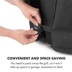 Tomahawk Wetterschutzhaube 600D Canvas 30/70% PE/PVC Schwarz -Küche Zu Hause 10034713 yy 0006 logo Klarstein Tomahawk Wetterschutzhaube 140cm