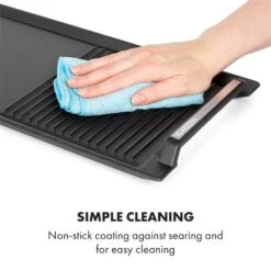 Delicatessa Grill Pan Grillplatte Induktionskochfeld Zubehör 43,5x23cm -Küche Zu Hause 10034722 yy 0005 logo Klarstein Delicatessa Grill Pan Grillplatte