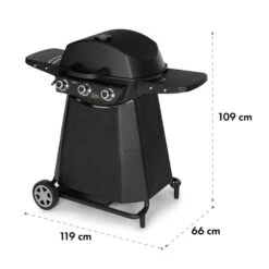 Vanquish Gasgrill 3 Edelstahlbrenner 3 X 3 KW 63,5 X 45 Cm Grillfläche 17 Vanquish Gasgrill 3 Edelstahlbrenner 3 X 3 KW 63,5 X 45 Cm Grillfläche -Küche Zu Hause 10034805 yy 0009 logo Klarstein Vanquish Gasgrill schwarz