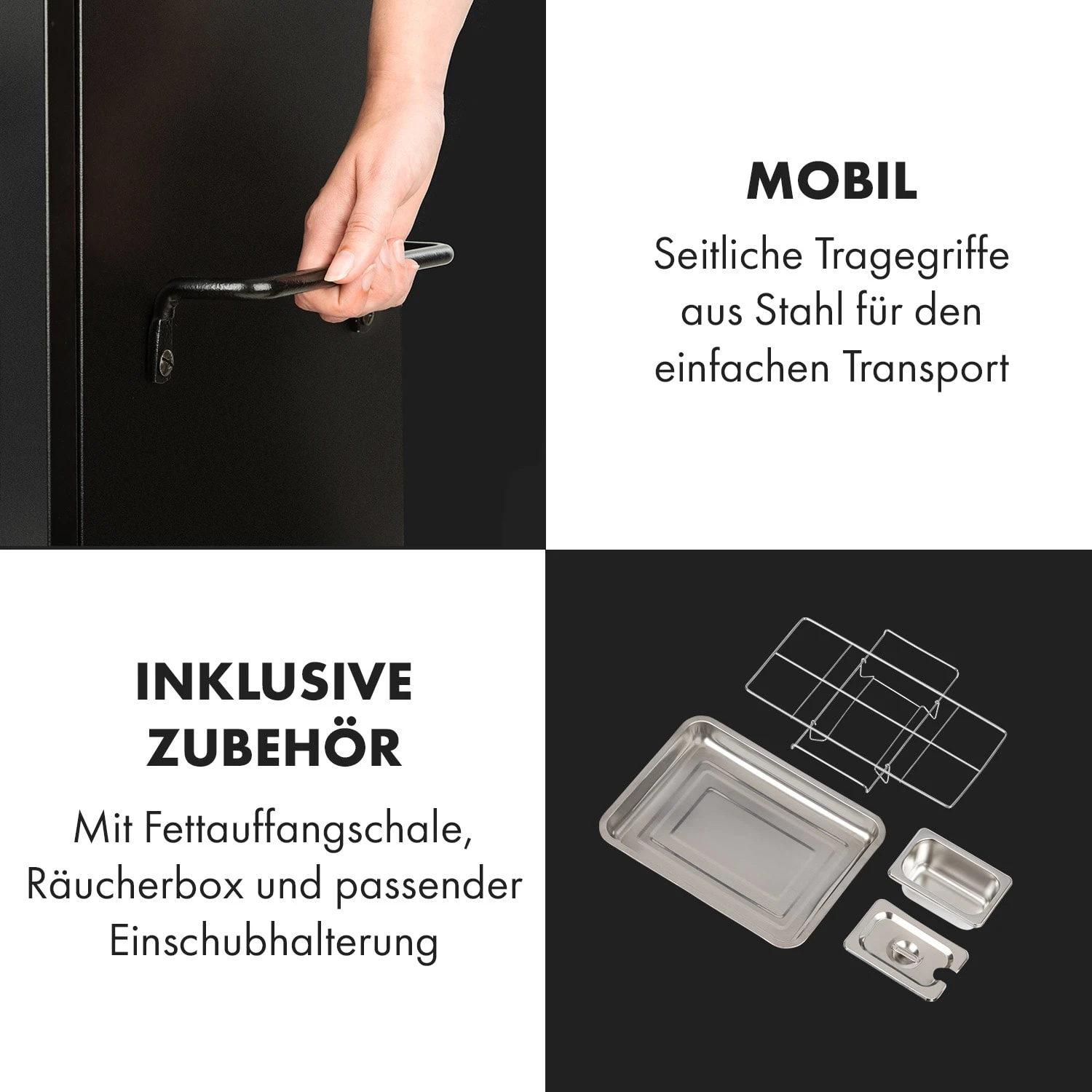 Pasadena Gas-Räuchergrill 2,5 KW Heizleistung 180 °C / 350 °F Max. 9 Pasadena Gas-Räuchergrill 2,5 KW Heizleistung 180 °C / 350 °F Max. – Bild 9