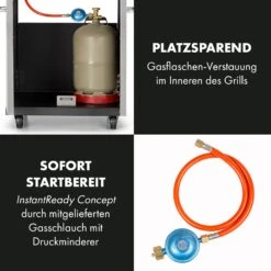 Valkyrie Gasgrill 3x3,2 + 2,9 KW Sichtfenster 54x42 Cm Grill Edelstahl 16 Valkyrie Gasgrill 3x3,2 + 2,9 KW Sichtfenster 54x42 Cm Grill Edelstahl -Küche Zu Hause 10034845 de 0007 logo